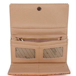 Billetera Mujer Alda Serpent Caf&eacute; Carven