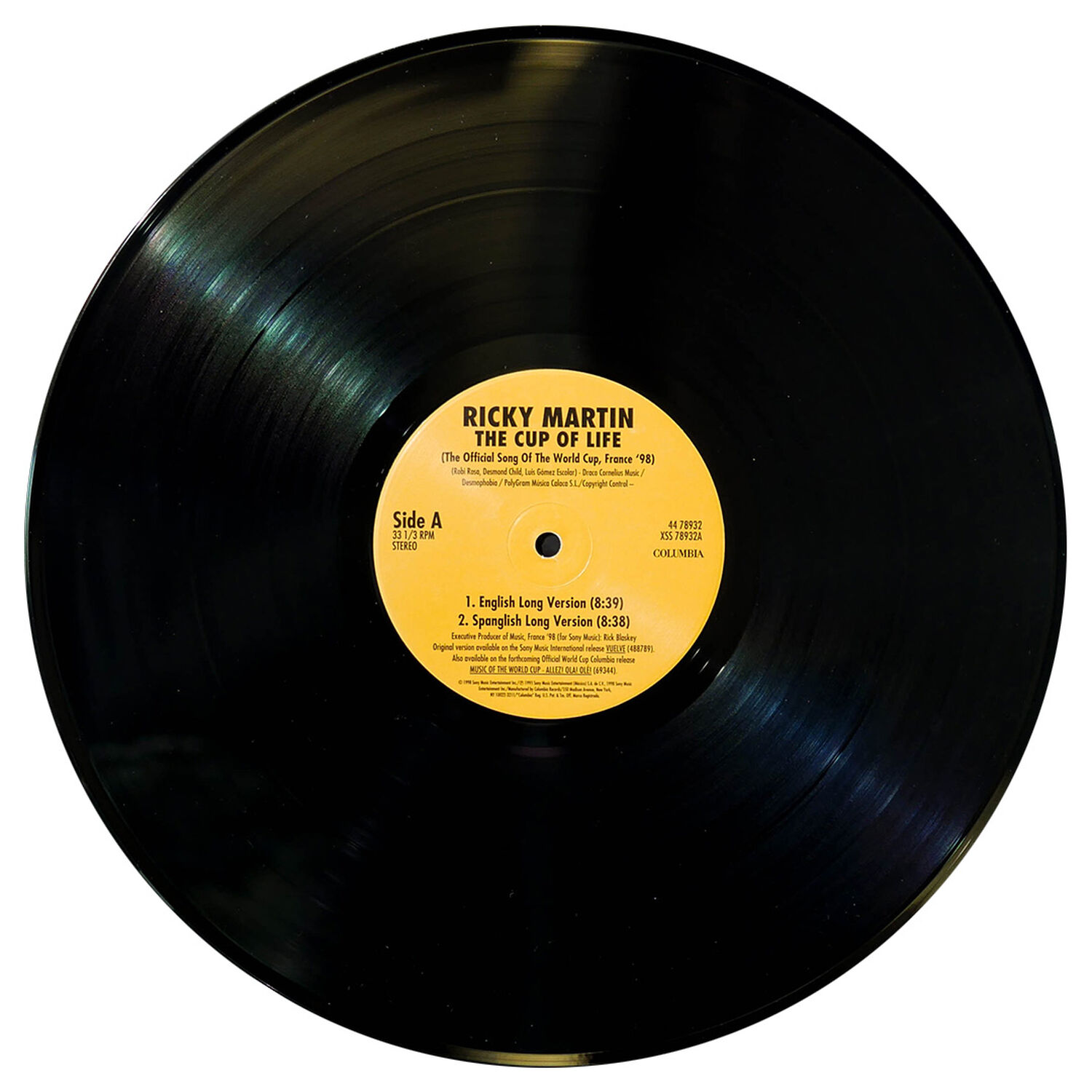 Ricky Martin - The Cup Of Life | 12" Maxi Single Usado image number 2.0