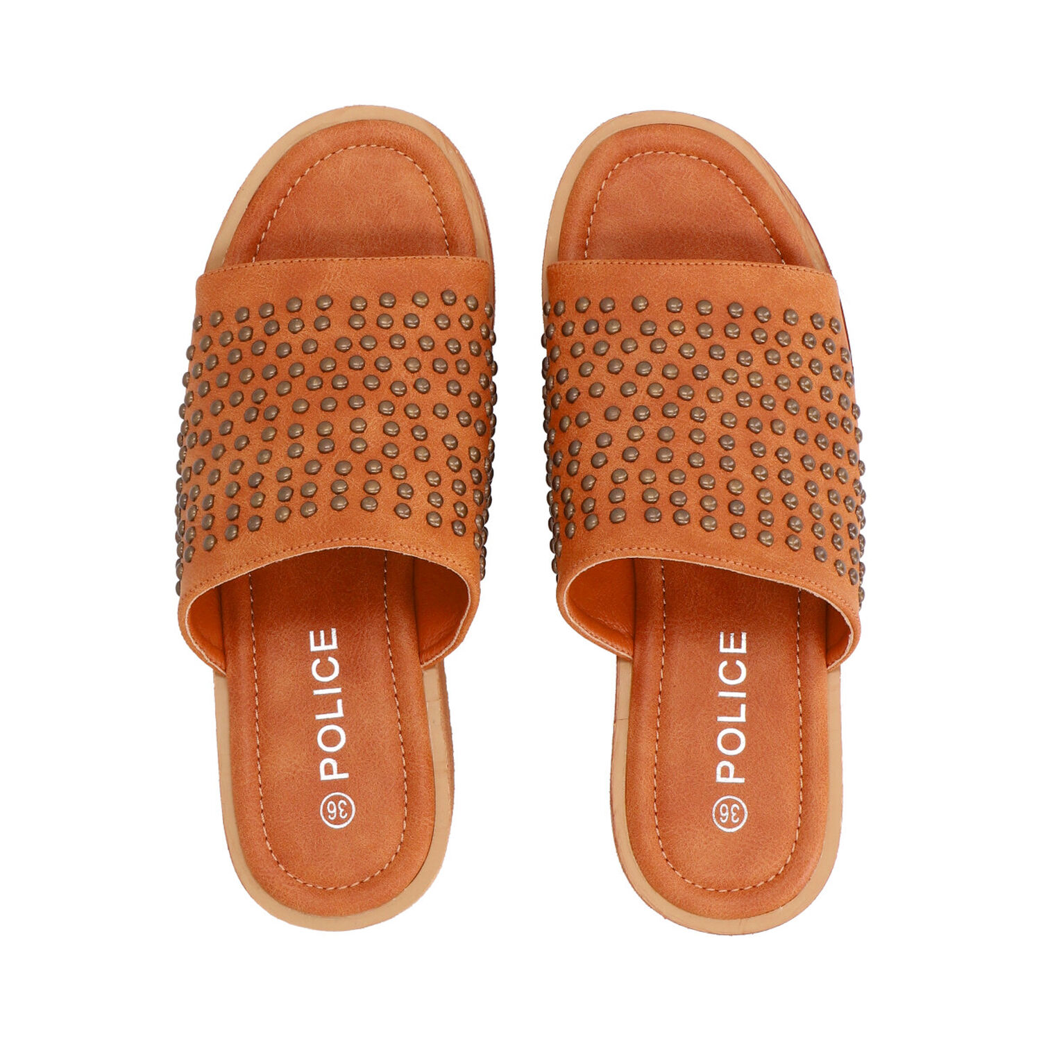 Sandalia Mujer Camel Fast Police image number 1.0