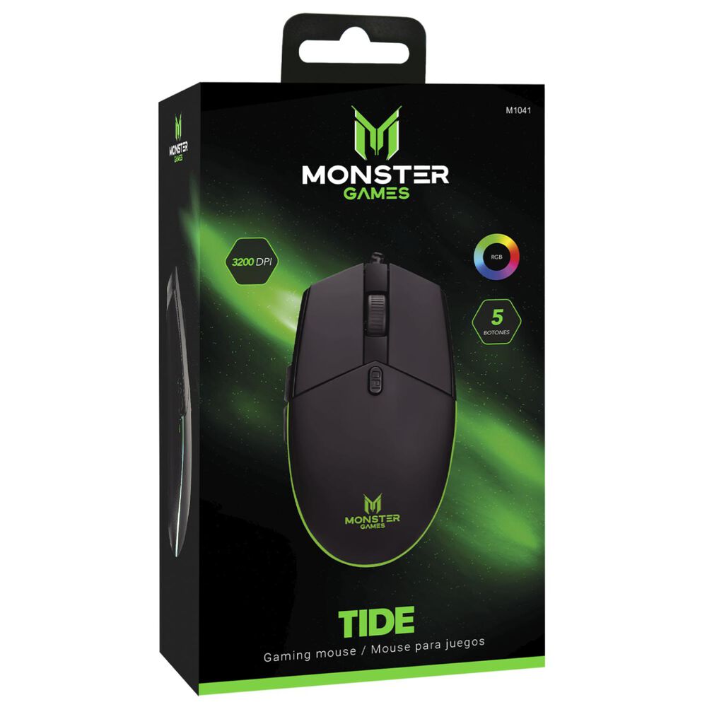 Mouse Gamer Usb 5 Botones 3200dpi Negro Tide image number 2.0