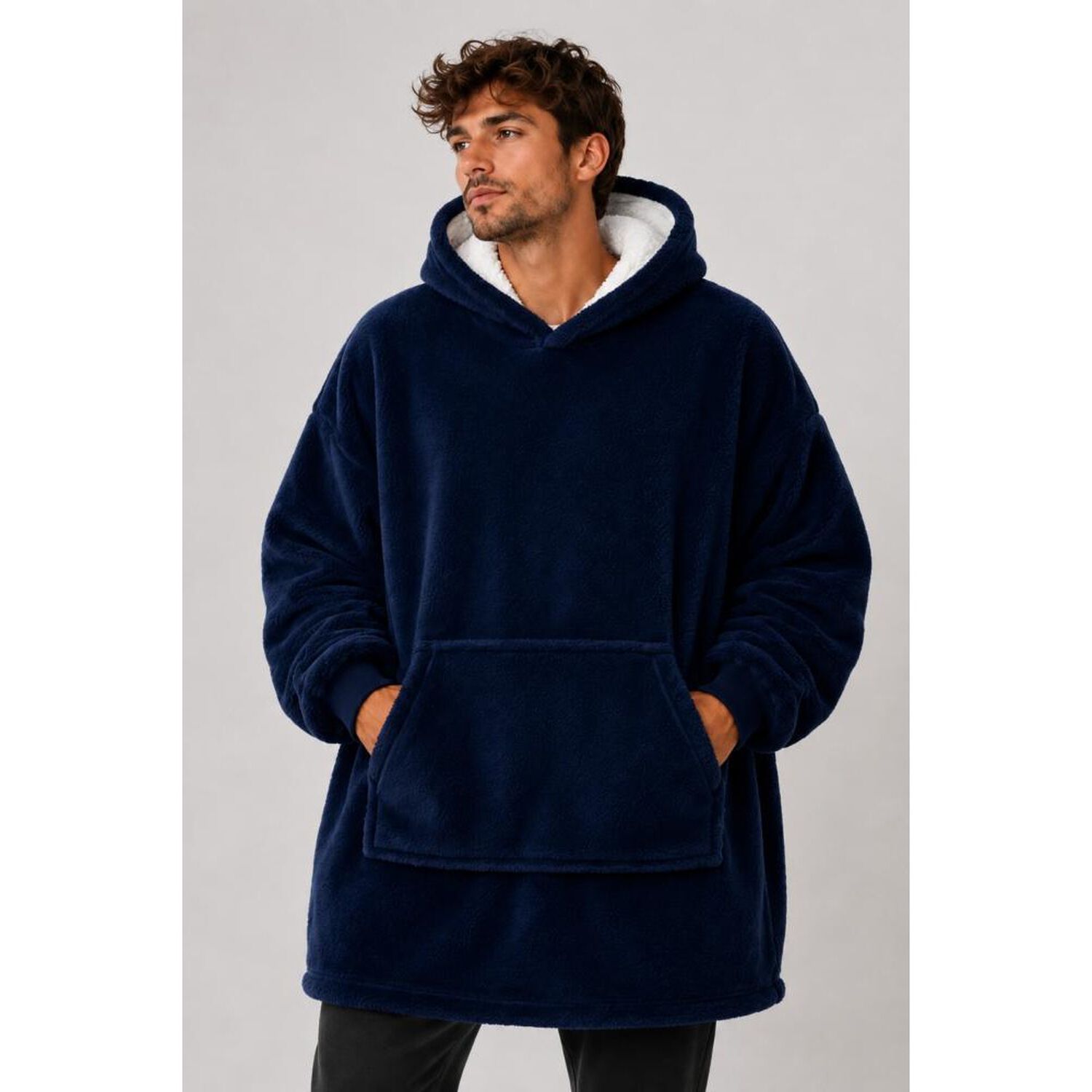 Poleron Felpa Capucha Manta Polar Invierno Unisex Talla Unic image number 5.0