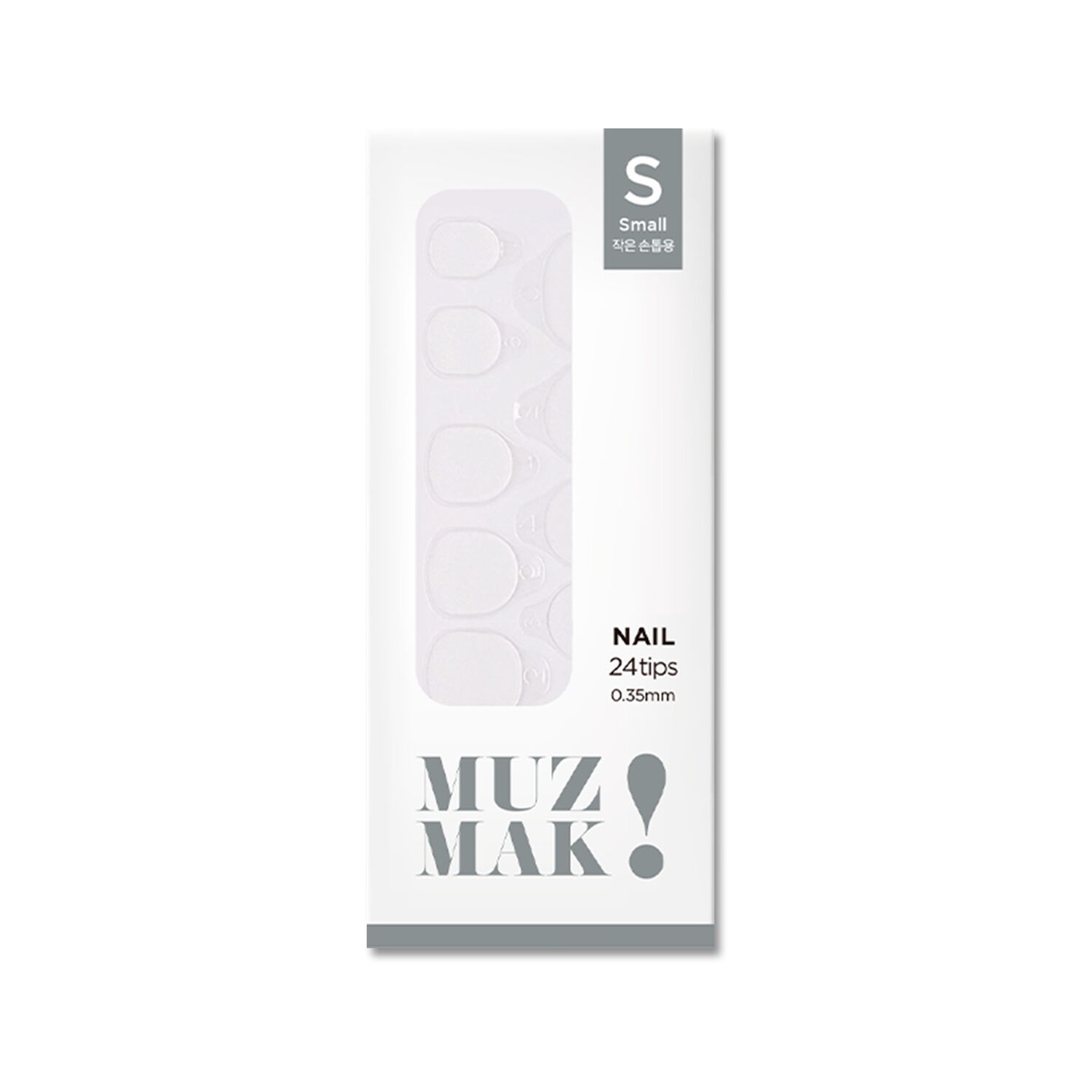 Muzmak - Tips Adhesivos Para Reutilizar U&ntilde;as Press On Talla S 24 U. image number 0.0