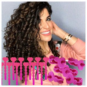 Set De 12 Rodillos De Esponja Goma Eva Para Hacer Rulos En El Cabello