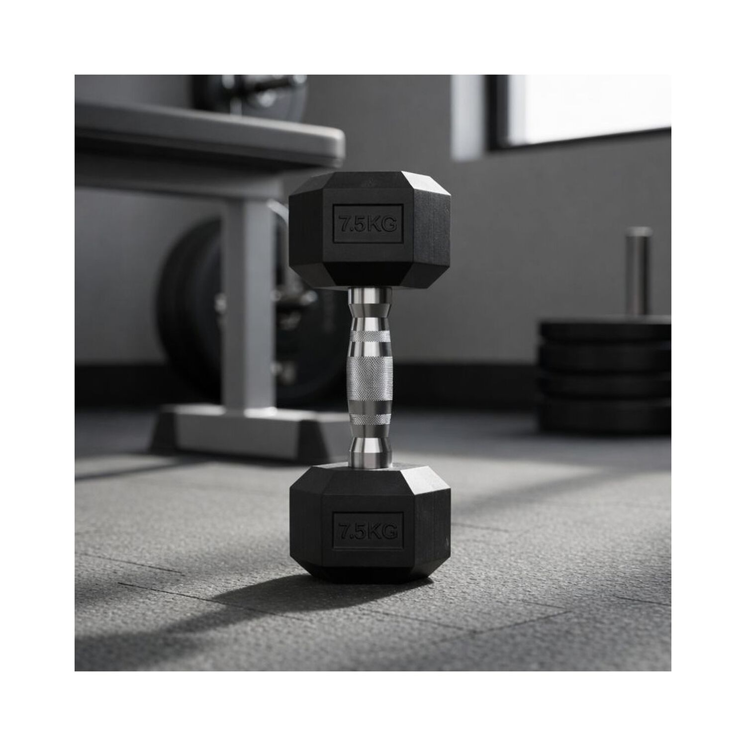 Par De Mancuerna Profesional Hexagonal 7.5 Kg Uso Fitness image number 5.0