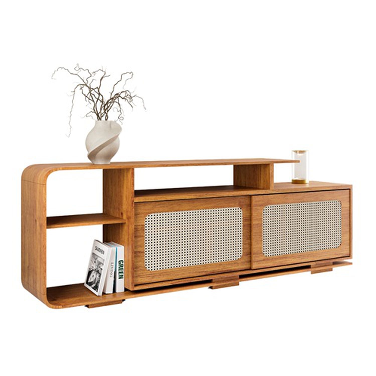 Rack Tv Riviera Color Miel 75" (72 X 40 X 180, 5 Cm) image number 3.0