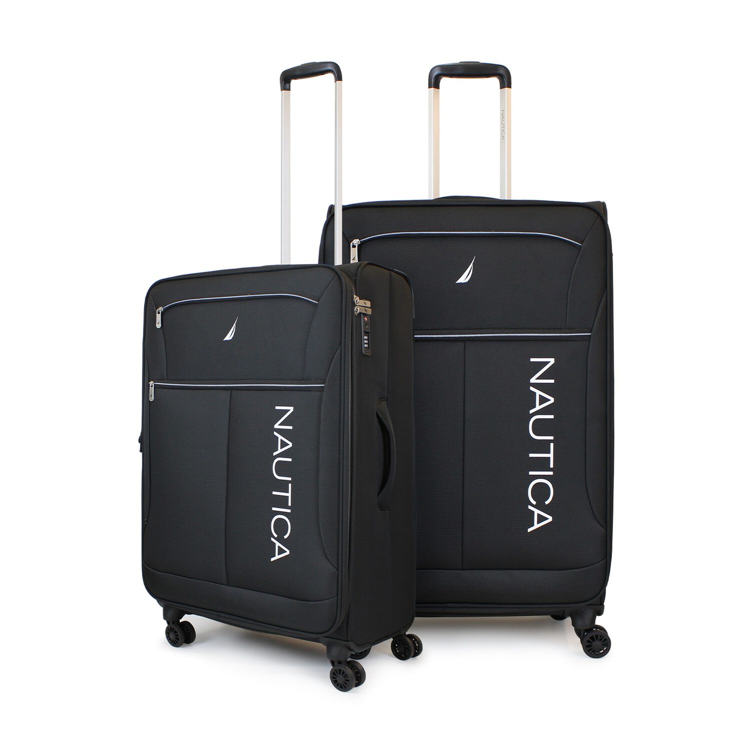 Pack 2 Maletas Blandas M+l Nautica Valencia 20kg Y 23kg Negra image number 0.0