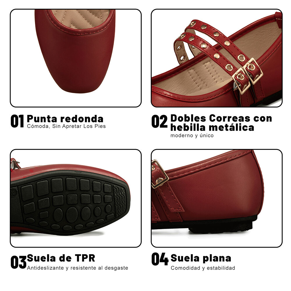 Ballerina Casual Plana Mujer Weide You510 image number 8.0