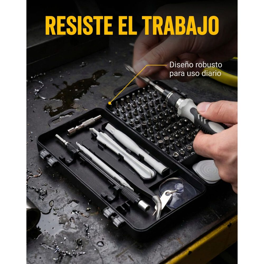 Juego Destornilladores Precisi&oacute;n Magenitcos Set 115 En 1 image number 3.0