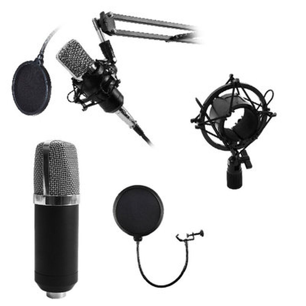 Kit Studio Microphone Con Soporte Antipop Stand Philco image number 0.0