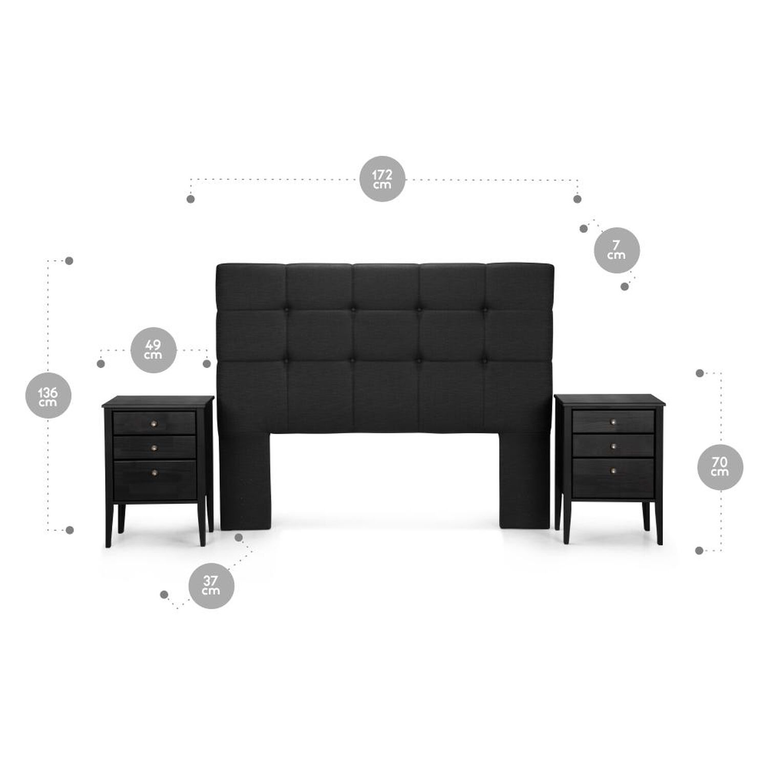 Set De Madera Rosen Issey / 2 Plazas image number 2.0