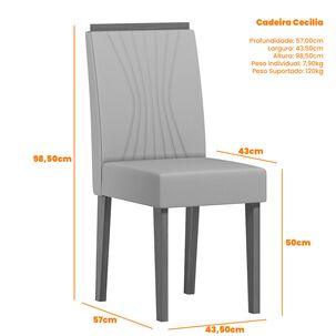 Juego De Comedor Esencia 135x135 Cm Vidrio 6 Sillas Beige