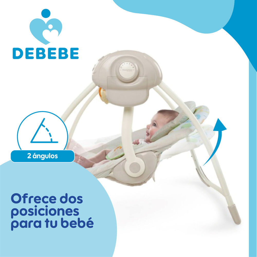 Silla Mecedora Eléctrica Nido Debebé Swingit Musica Luces image number 4.0