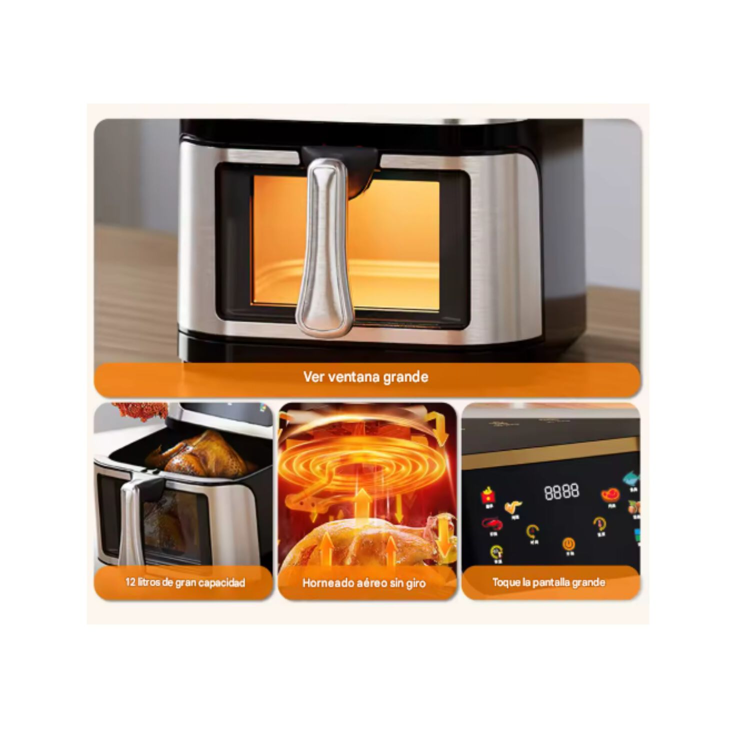 Air Fryer Freidora De Aire 12l 2800w Digital image number 2.0