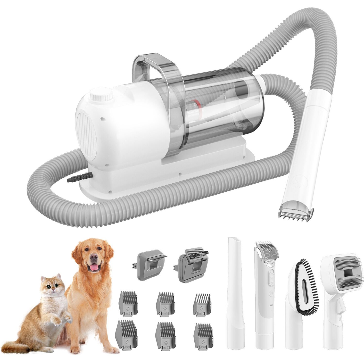 Kit Aseo Aspiradora Cortapelos Profesional 2 En 1 Mascotas image number 0.0