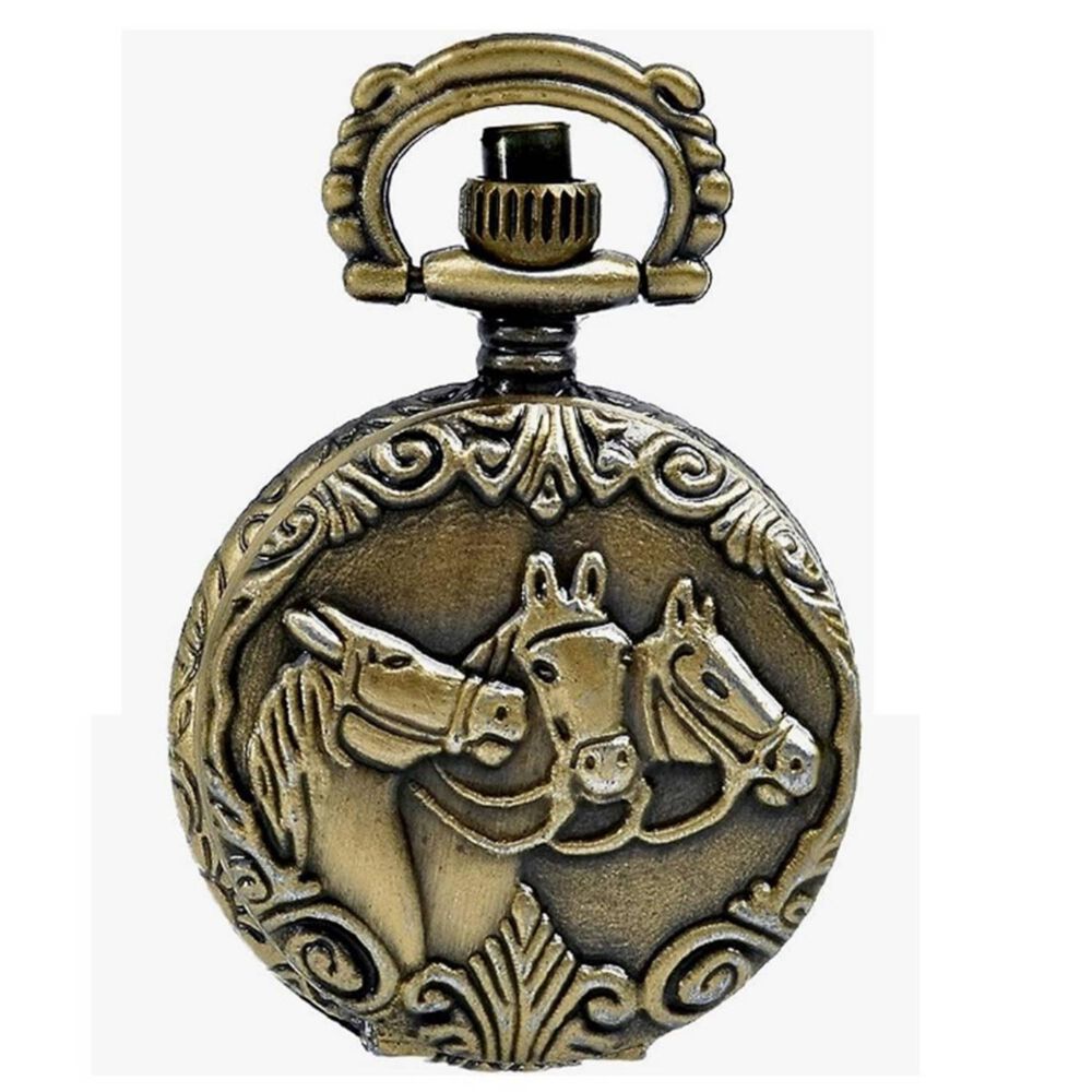 Reloj De Bolsillo Dise&ntilde;o Caballos image number 0.0