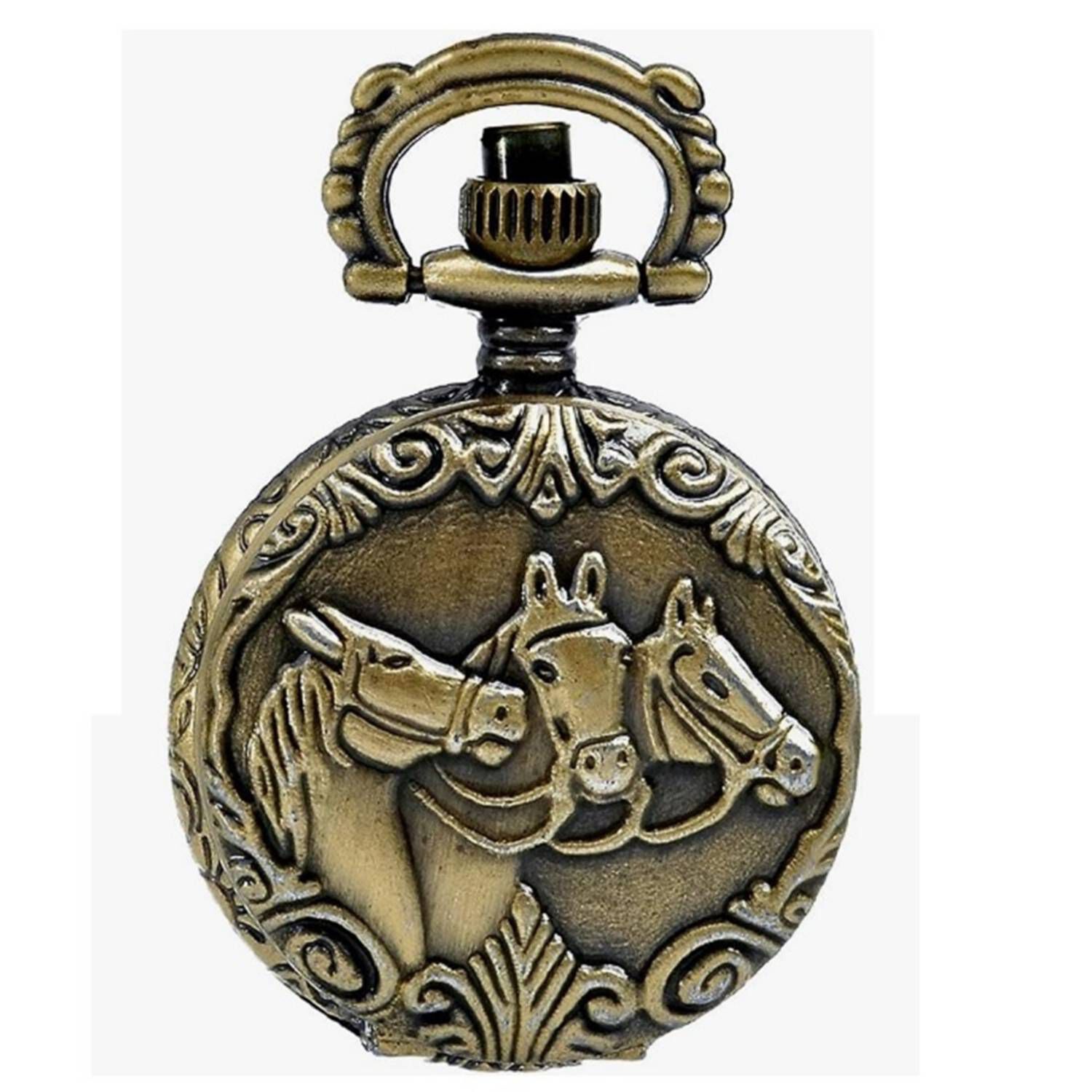 Reloj De Bolsillo Dise&ntilde;o Caballos image number 0.0