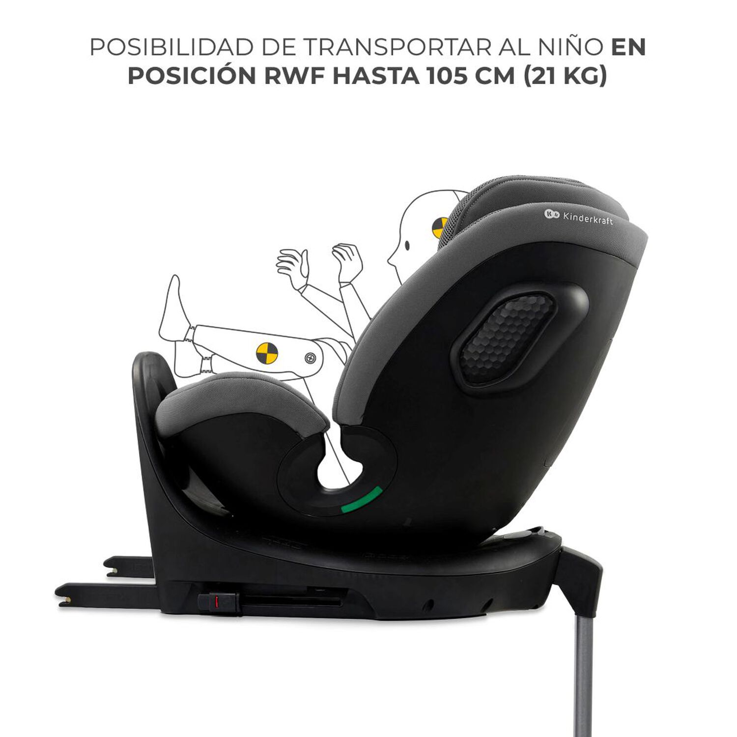 Silla De Auto Convertible Xrider 2 I-size Gris image number 1.0