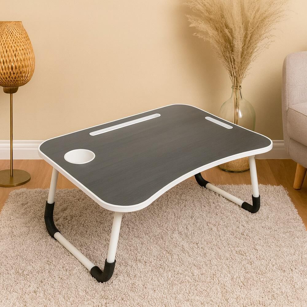 Escritorio Portátil Madera Usb Y Posavaso Plegable image number 4.0