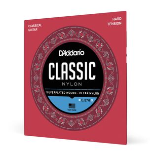 Set Cuerdas Guitarra Cl&aacute;sica Ej27h Hard Tension Daddario