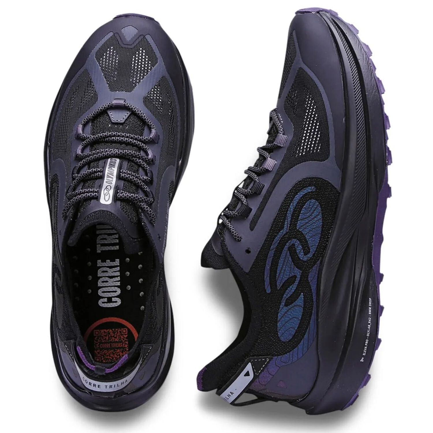 Zapatilla Trail Running Mujer Corre Trilha Negro image number 2.0