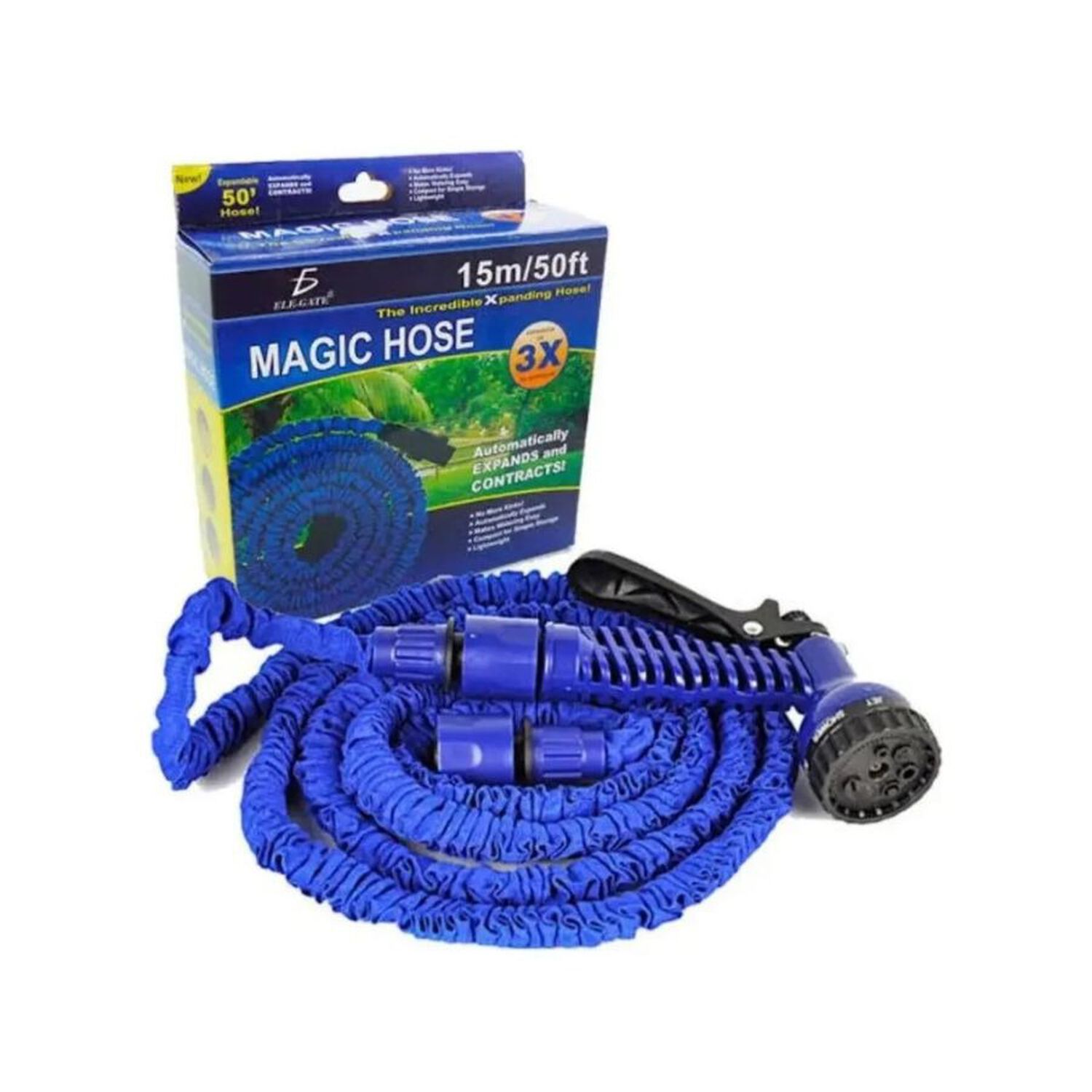 Manguera Expandible 15 Metros Con Aspersor De Riego image number 2.0