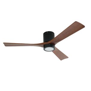 Ventilador De Techo Oslo Nogal Con Iluminaci&oacute;n Led 3 Colores 52 Primaterm