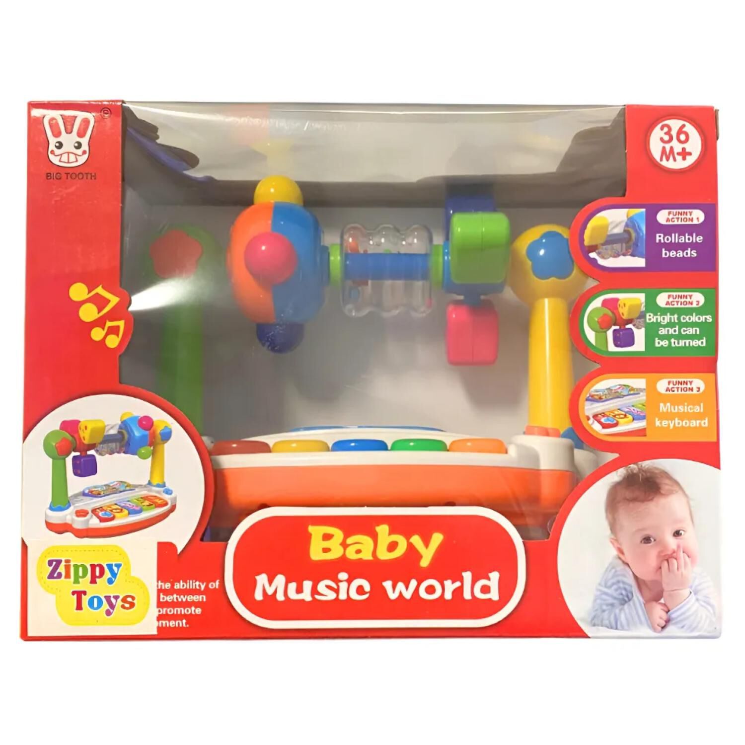 Juguete Piano Didactico Con Luces Y Sonidos Infantiles image number 3.0