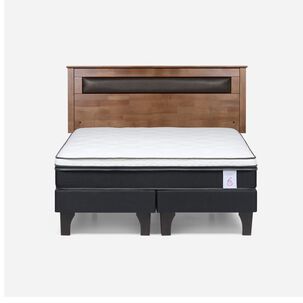 Cama Europea Rosen New Style 6 / 2 Plazas / Base Dividida + Respaldo