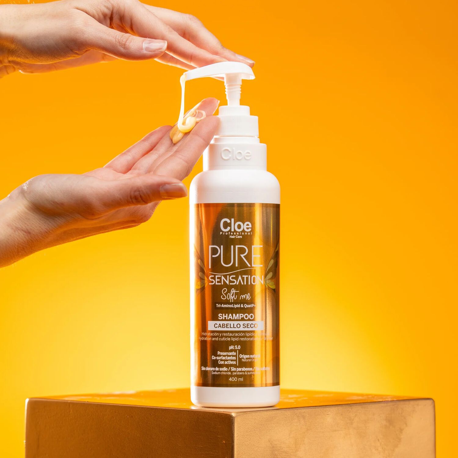 Shampoo Pure Sensation Soft Me Cloe 400ml image number 2.0