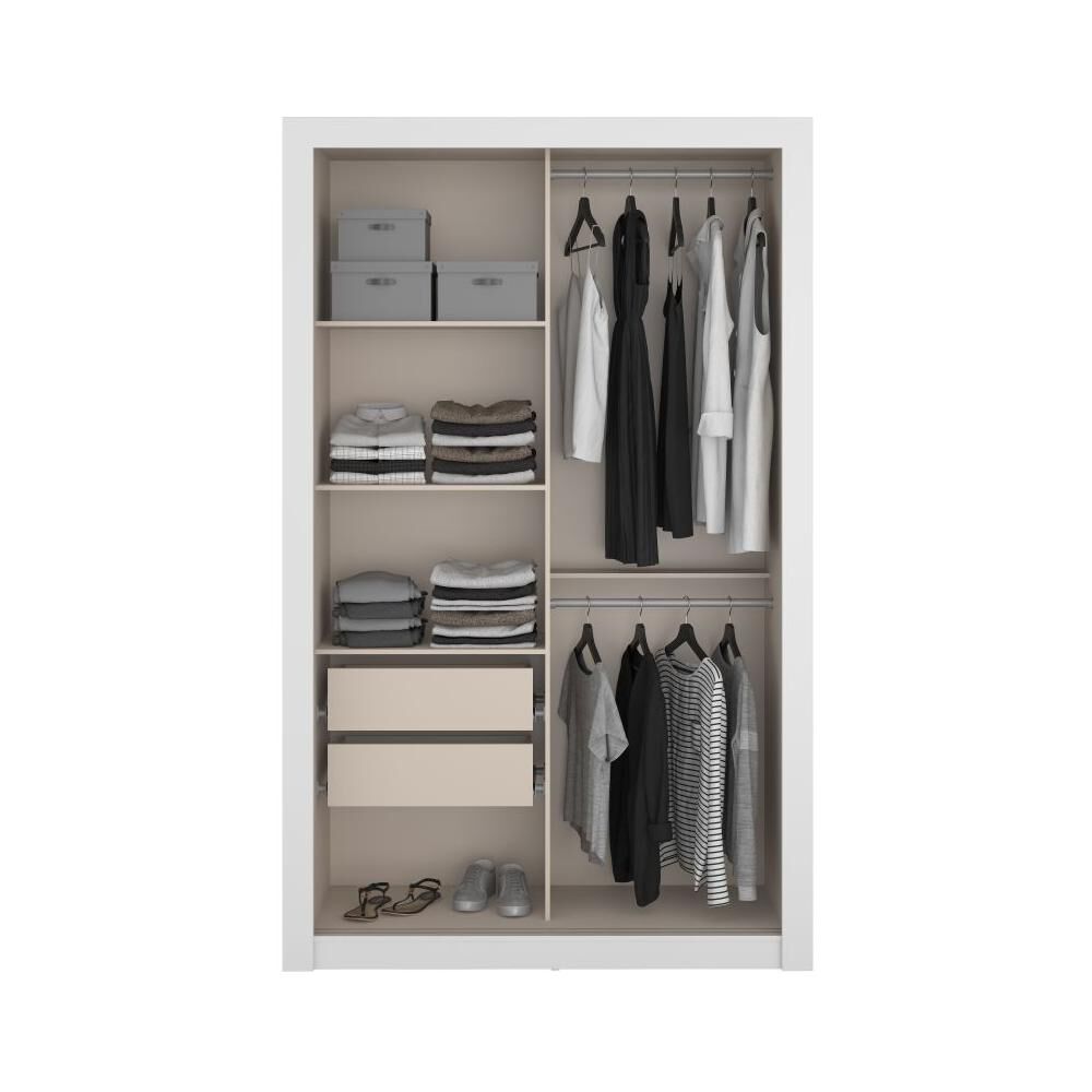 Cl&oacute;set Vivacce 2p + 2c Blanco-canela image number 3.0