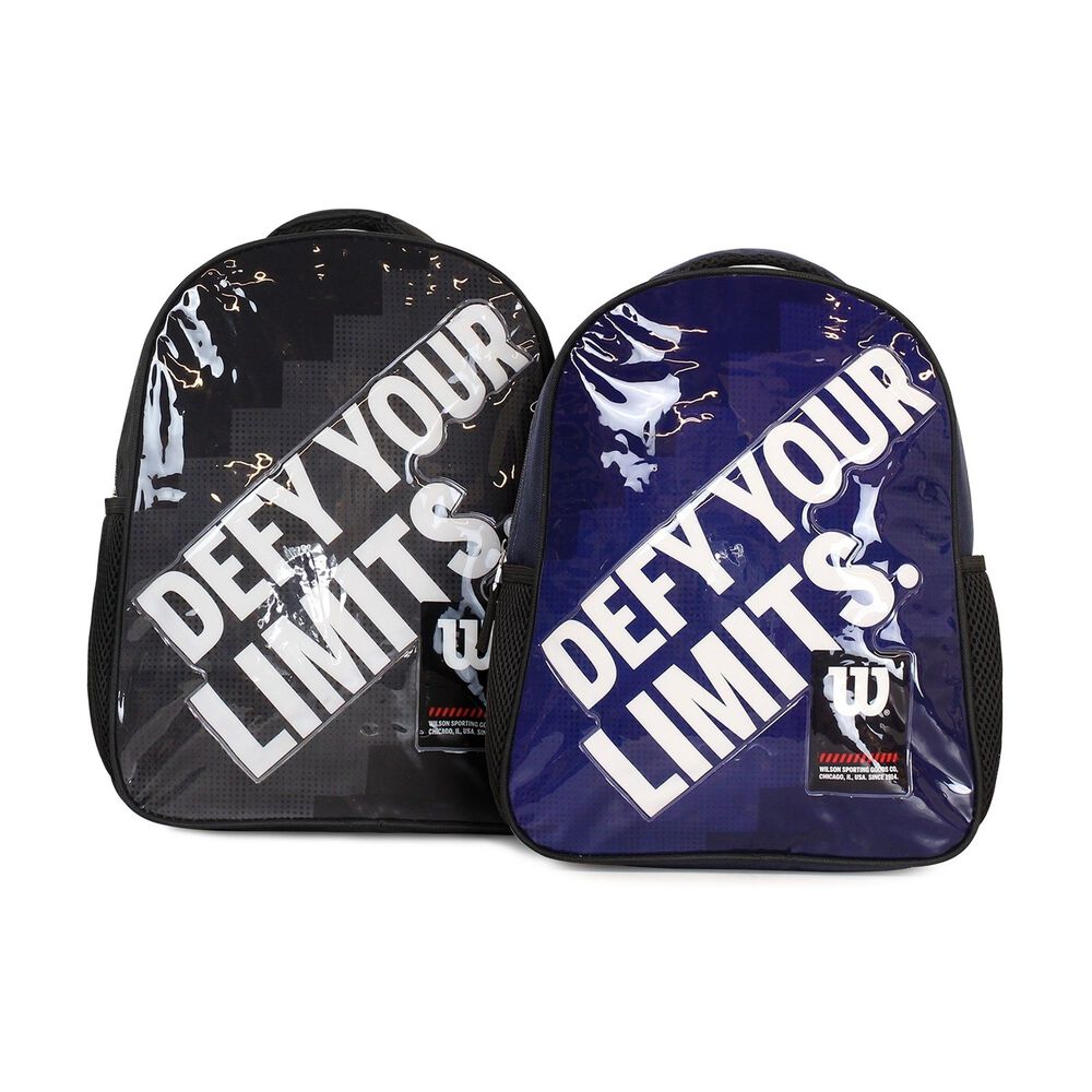 Pack Wilson 2 Mochilas Infantil Logan Negra Y Azul image number 0.0