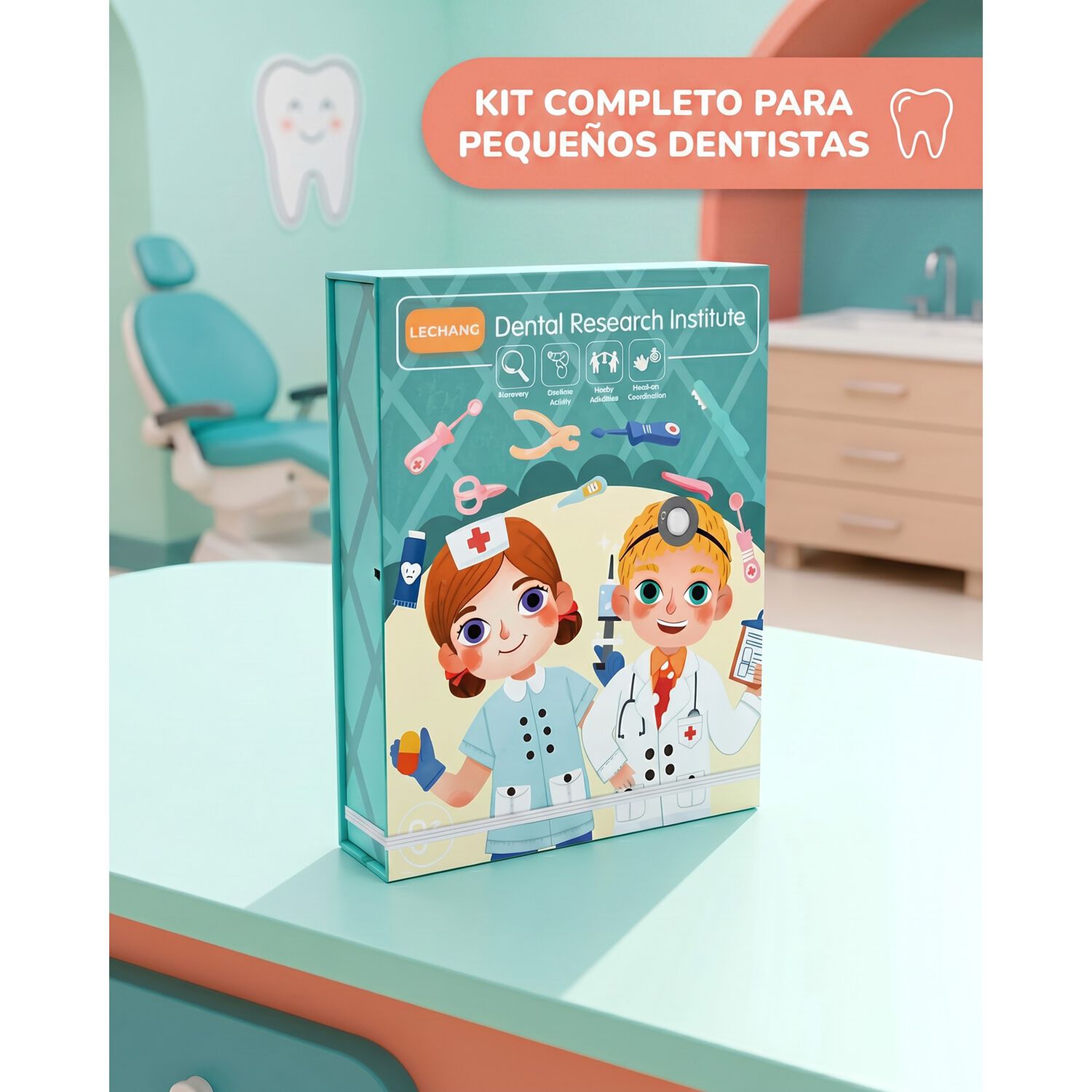 Set Juego De Roles Doctor- Dentista Juego Madera Ni&ntilde;os image number 20.0