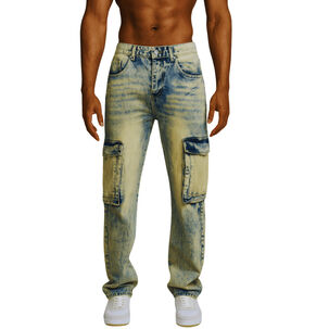 Pantalon Cargo Acid Wash Hombre Spain