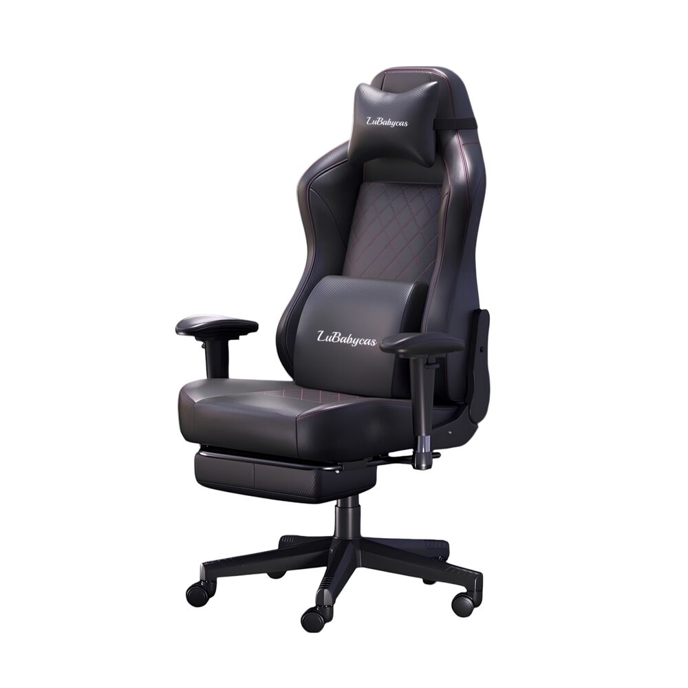 Silla Gamer Premium Reclinable Con Reposapies Power Negra image number 0.0
