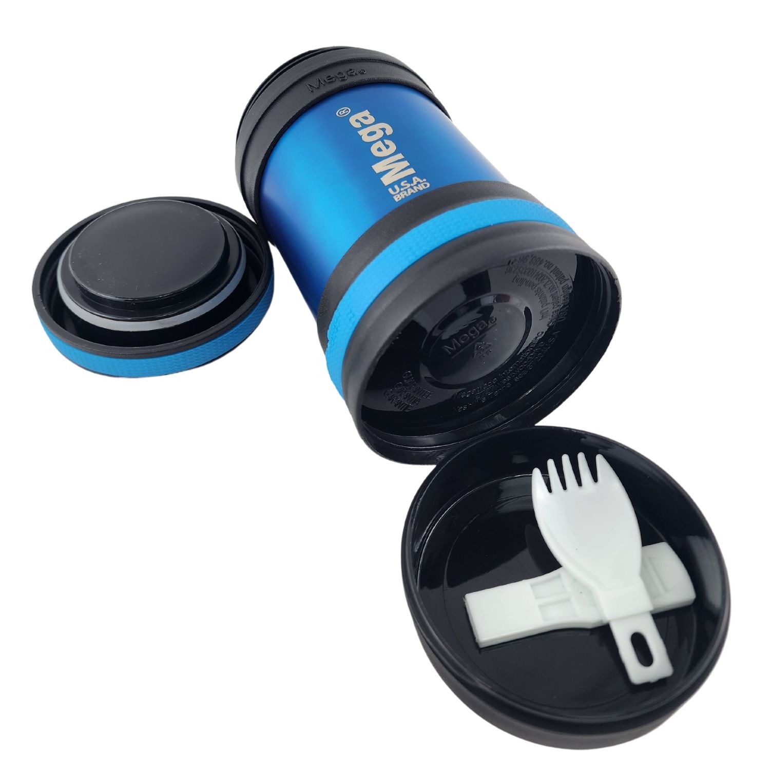 Termo Mega Maxx 400ml Comidas Metalico Acero Inoxidable Azul image number 4.0