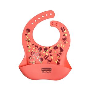 Babero De Silicona Fisher Price Yummy Rosa Bb1186