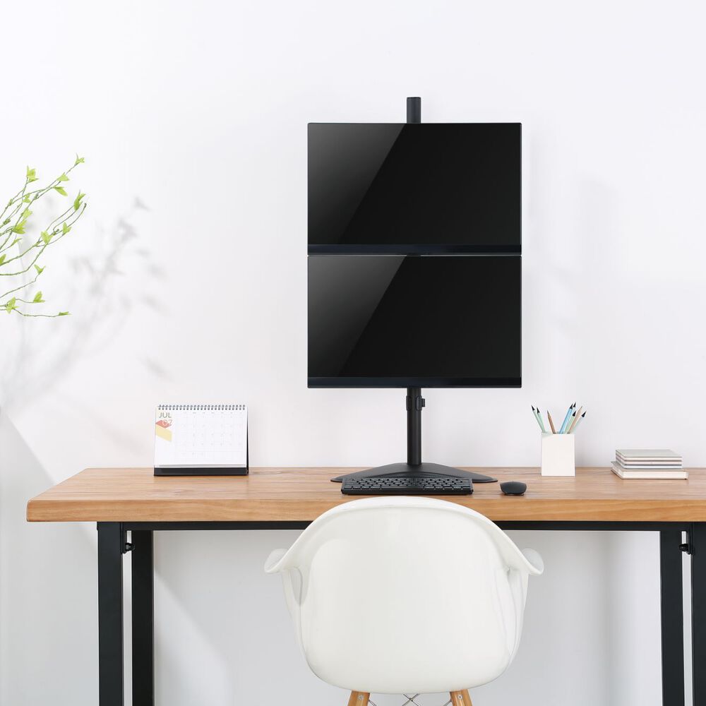 Soporte Para 2 Monitores Con Base Vertical 13"~32" 16kg 360 Brasforma Sbrm722 image number 4.0