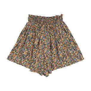 Short Pretina Elasticada Full Print Tiro Medio Relax Mujer Freedom
