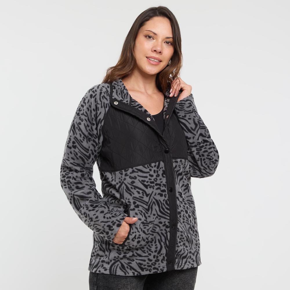 Polerón Animal Print Cuello Alto Mujer Sexy Large image number 2.0