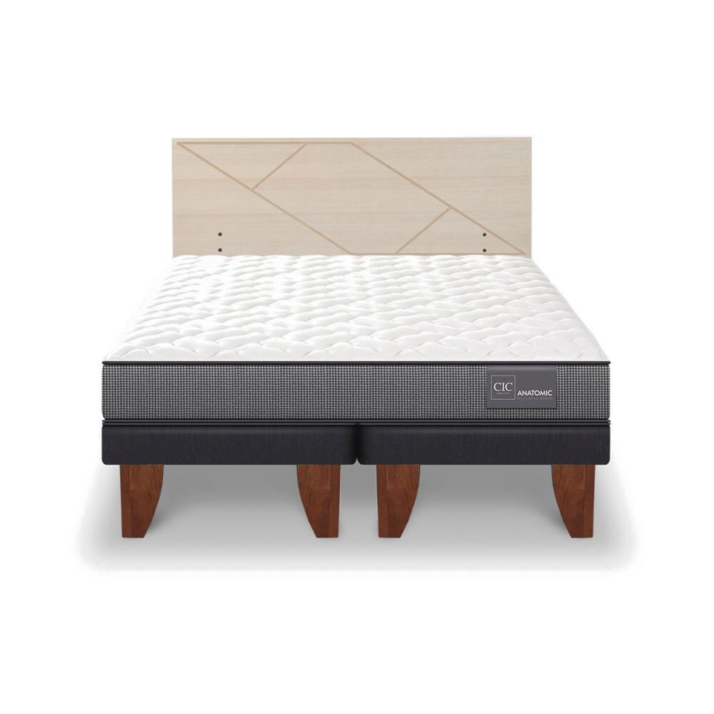 Cama Europea Cic Anatomic / 2 Plazas / Base Dividida + Respaldo image number 0.0