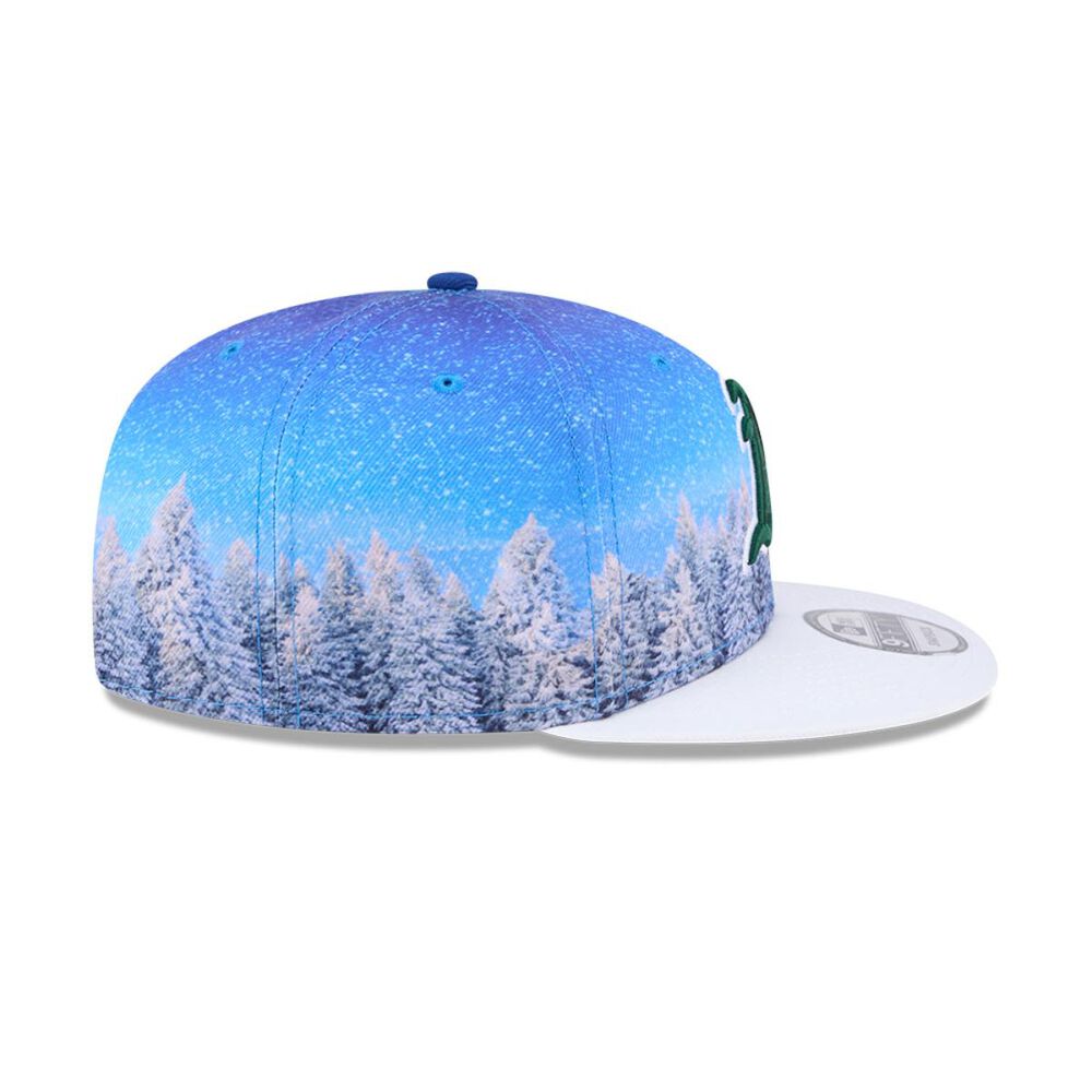 Gorra 9fifty Mlb Oakland Athletics Winter Photoreal Blue image number 4.0