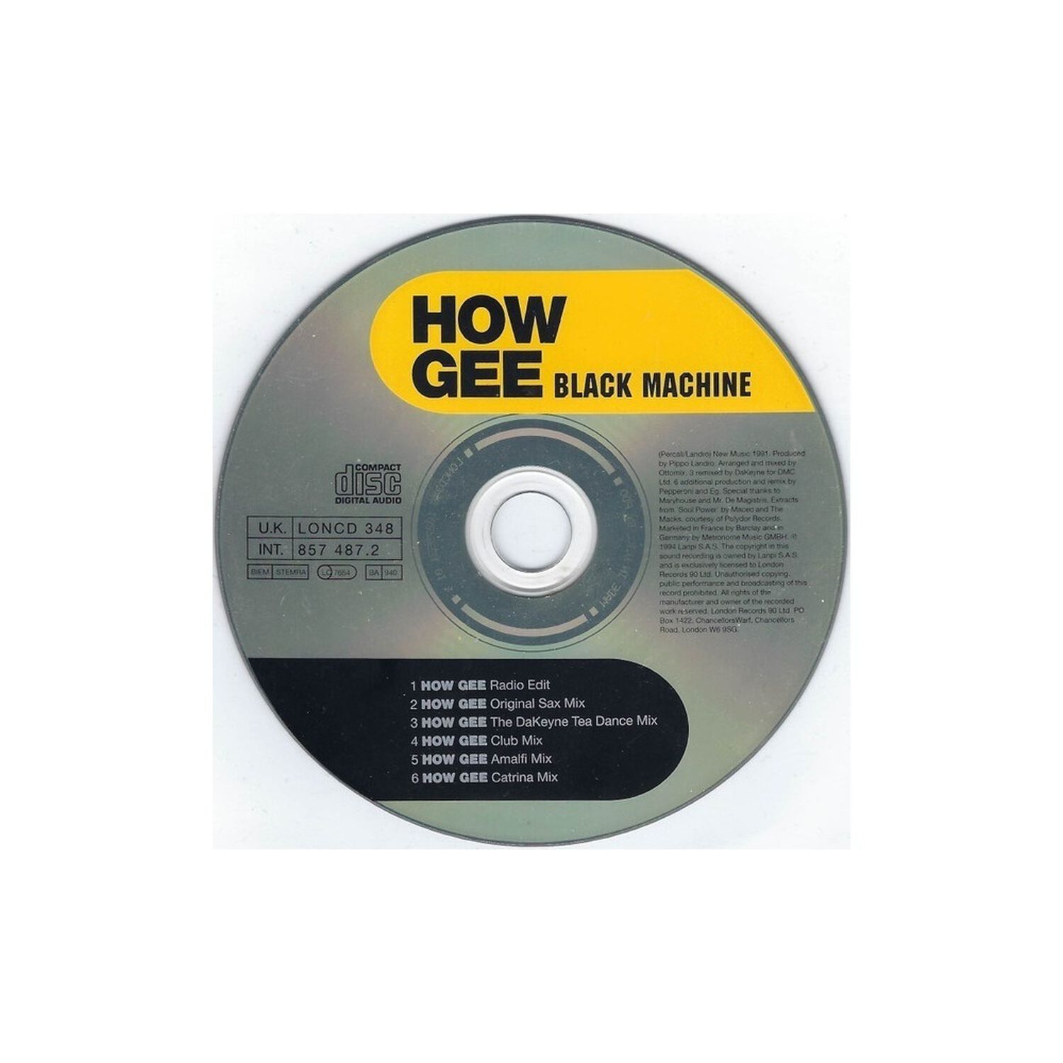 Black Machine - How Gee | Cd Single Usado image number 2.0