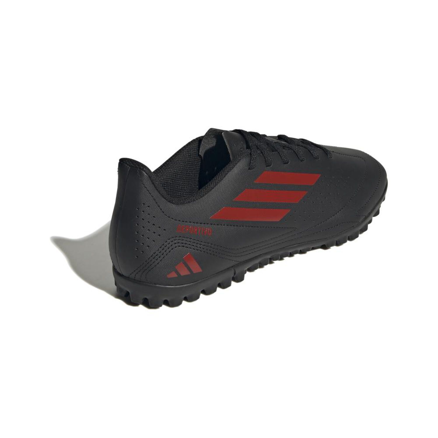 Zapatilla F&uacute;tbol Hombre Adidas Deportivo Iii Tf Negro/rojo image number 2.0