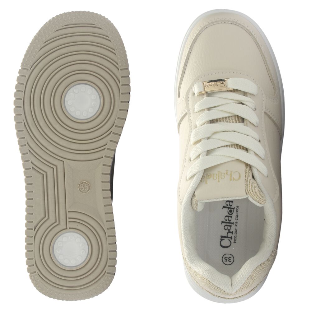 Zapatilla Mujer Chalada Java-1 Beige Urbano image number 6.0