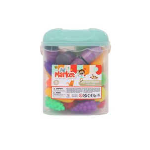 Set Comida 46 Pzas En Caja Almacenamiento Happy Line