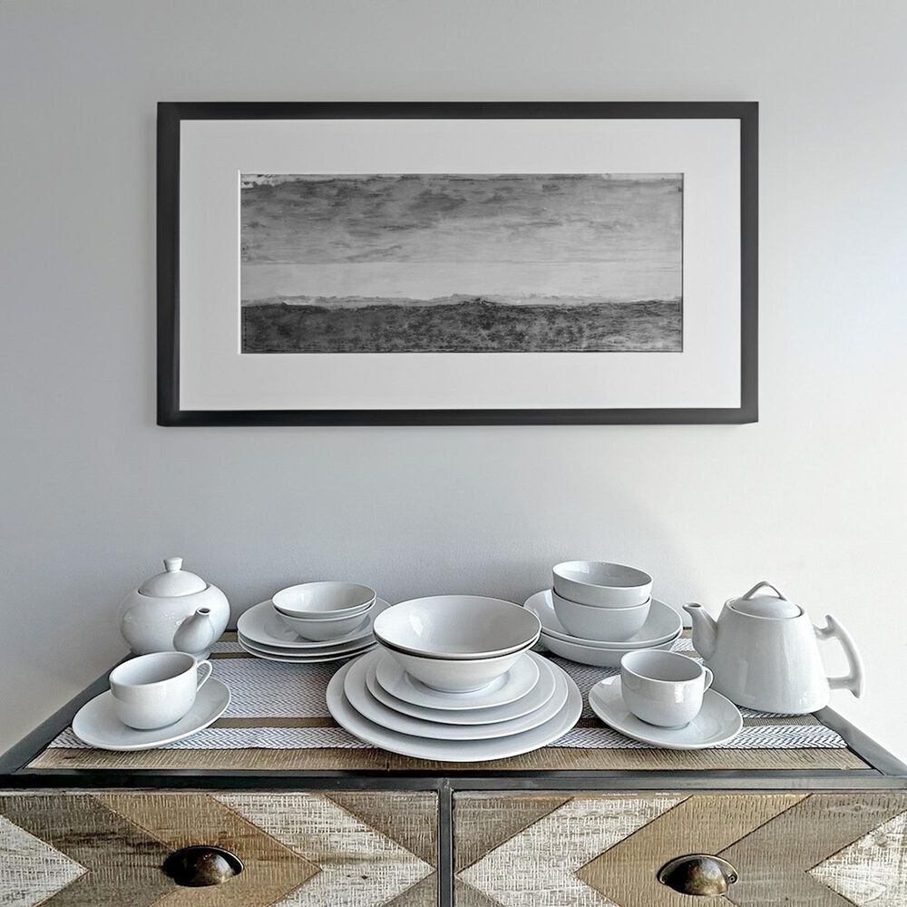 Set De 6 Platos Porcelana Hondo Borde Ancho 23 Cm L&iacute;nea Padua image number 1.0