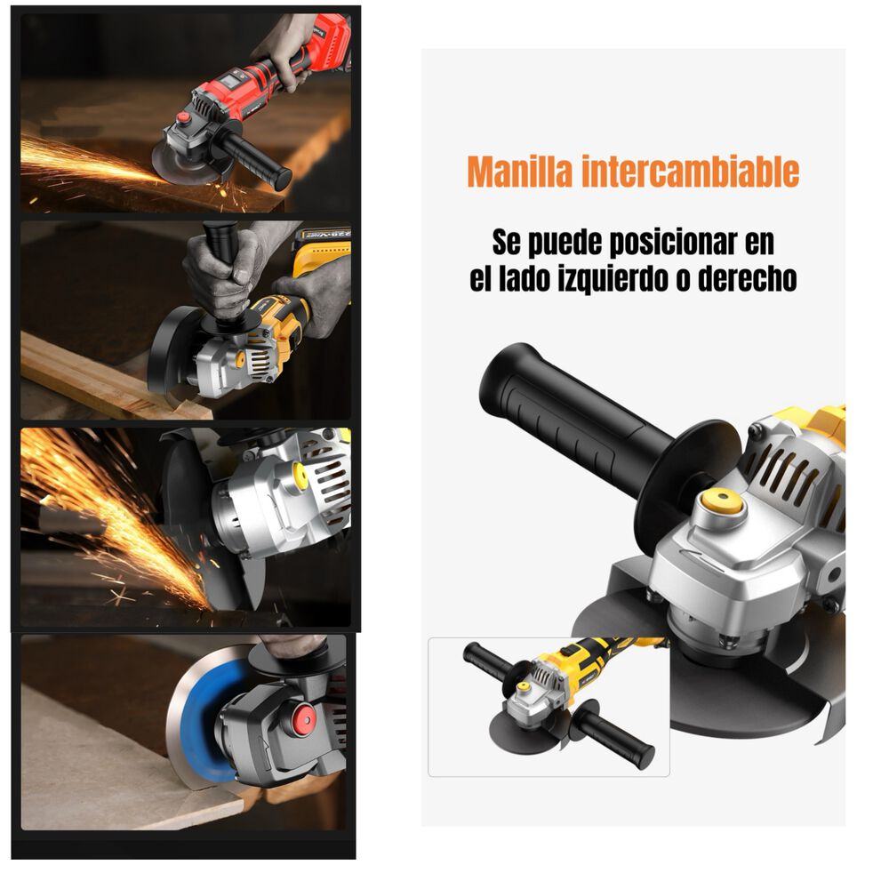Esmeril Inalámbrico Con 2 Baterías 21v E01 image number 2.0