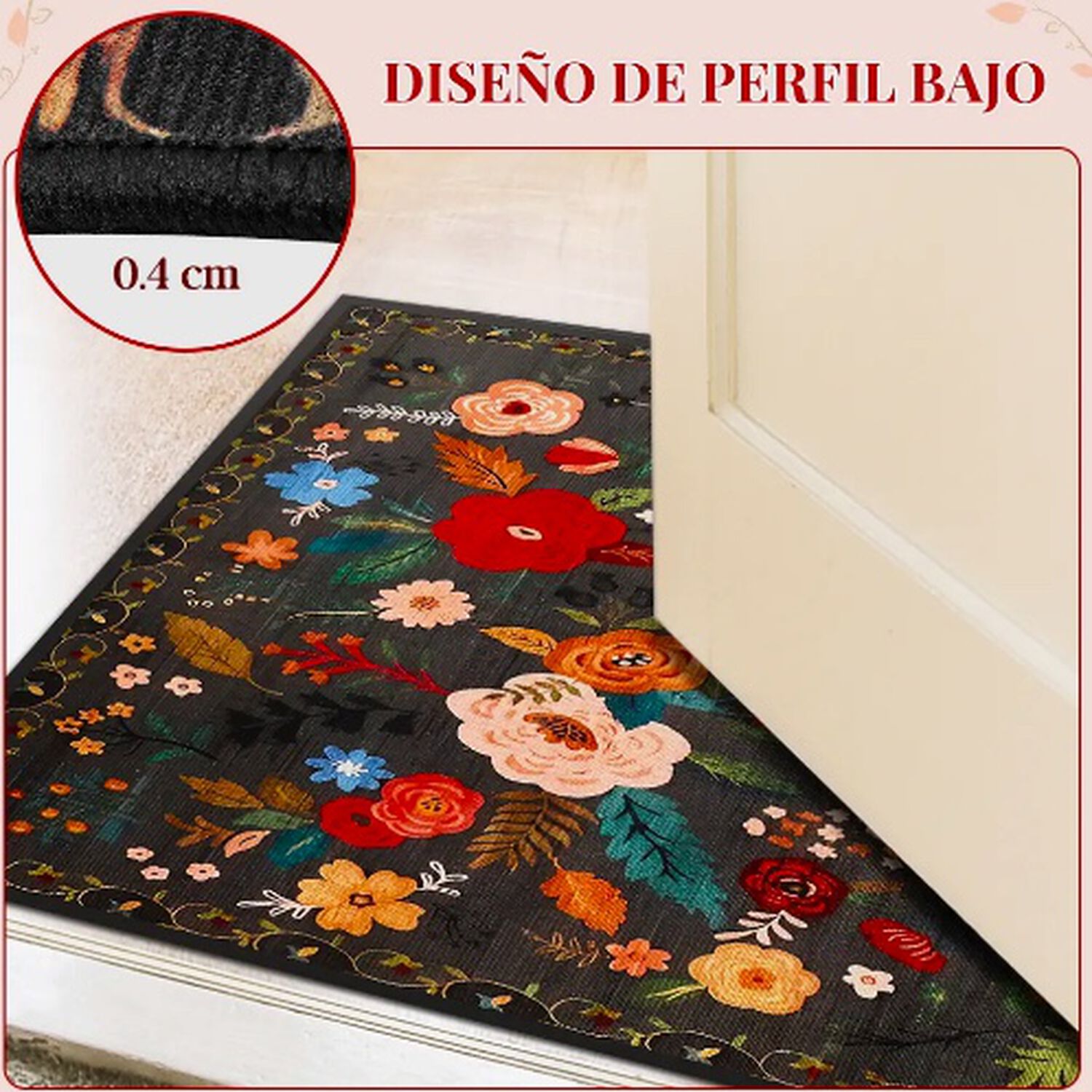 Alfombra Vintage Lavable Antideslizantes image number 4.0