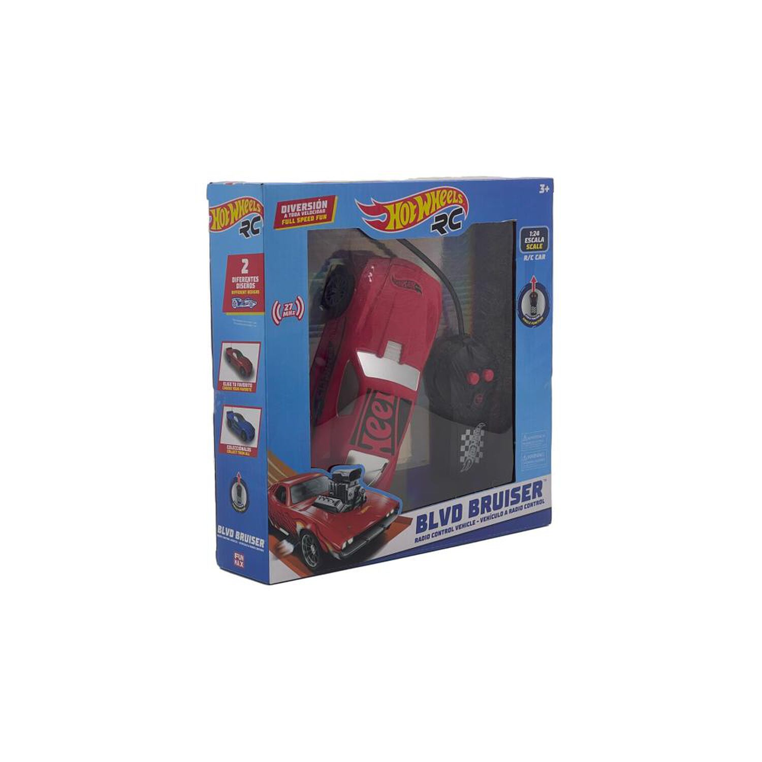 Vehiculo Rc 1:24 Hot Wheels Blvd Bruiser Producto Surtido image number 5.0
