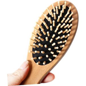 Cepillo Peine Cabello Pelo Con Cerdas De Madera 20 Cms